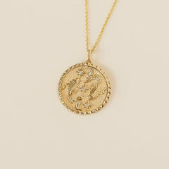Rayonu Pisces Zodiac Diamond Pendant