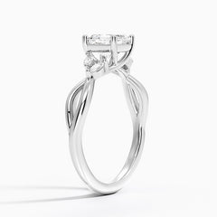 Willow Lab Grown Asscher Diamond Engagement Ring