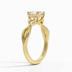 Willow Lab Grown Asscher Diamond Engagement Ring