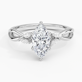 Willow Lab Grown Marquise Diamond Engagement Ring