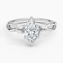 Willow Lab Grown Marquise Diamond Engagement Ring