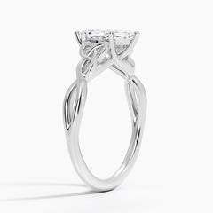 Celtic Love Knot Lab Grown Marquise Diamond Engagement Ring
