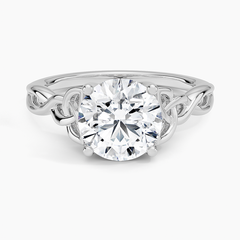 Celtic Love Knot Lab Grown Round Diamond Engagement Ring