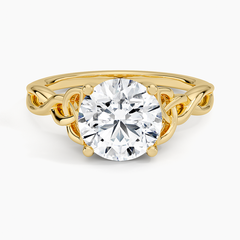 Celtic Love Knot Lab Grown Round Diamond Engagement Ring