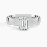 Peyton Solitaire Lab Grown Emerald Diamond Engagement Ring