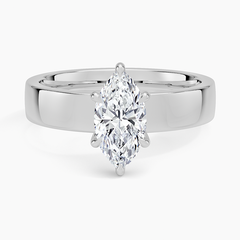 Peyton Solitaire Lab Grown Marquise Diamond Engagement Ring