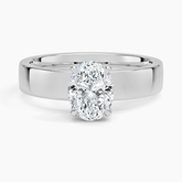 Peyton Solitaire Lab Grown Oval Diamond Engagement Ring