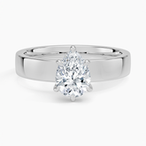 Peyton Solitaire Lab Grown Pear Diamond Engagement Ring