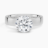 Peyton Solitaire Lab Grown Round Diamond Engagement Ring