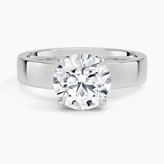 Peyton Solitaire Lab Grown Round Diamond Engagement Ring