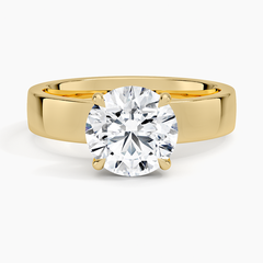 Peyton Solitaire Lab Grown Round Diamond Engagement Ring