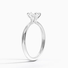 Classic Four-Prong Lab Grown Cushion Diamond Engagement Ring