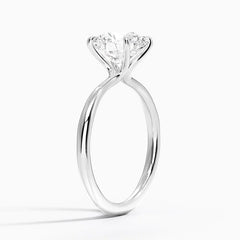 Classic Four-Prong Lab Grown Oval Diamond Engagement Ring