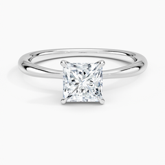 Classic Four-Prong Lab Grown Princess Diamond Engagement Ring