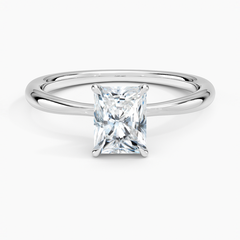 Classic Four-Prong Lab Grown Radiant Diamond Engagement Ring