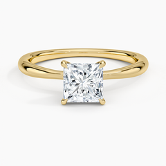 Classic Four-Prong Lab Grown Princess Diamond Engagement Ring