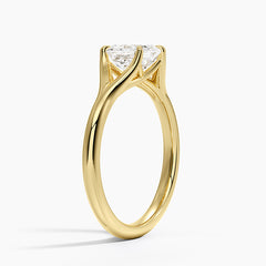 Reverie Solitaire Lab Grown Asscher Diamond Engagement Ring