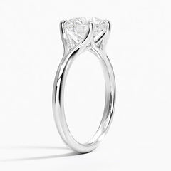 Reverie Solitaire Lab Grown Round Diamond Engagement Ring