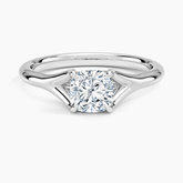 Reverie Solitaire Lab Grown Cushion Diamond Engagement Ring