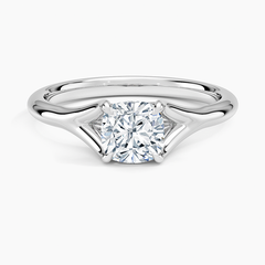 Reverie Solitaire Lab Grown Cushion Diamond Engagement Ring