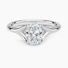 Reverie Solitaire Lab Grown Oval Diamond Engagement Ring