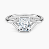 Reverie Solitaire Lab Grown Radiant Diamond Engagement Ring