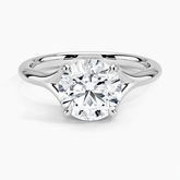 Reverie Solitaire Lab Grown Round Diamond Engagement Ring
