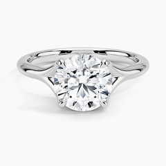 Reverie Solitaire Lab Grown Round Diamond Engagement Ring