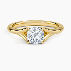 Reverie Solitaire Lab Grown Cushion Diamond Engagement Ring
