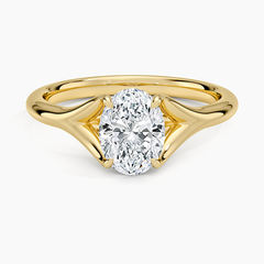 Reverie Solitaire Lab Grown Oval Diamond Engagement Ring