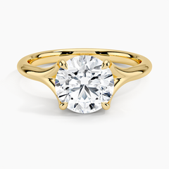 Reverie Solitaire Lab Grown Round Diamond Engagement Ring