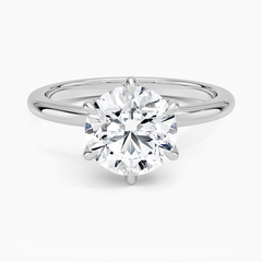 Esme Classic Six-Prong Lab Grown Round Diamond Engagement Ring