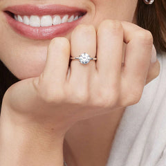 Esme Classic Six-Prong Lab Grown Round Diamond Engagement Ring