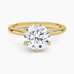 Esme Classic Six-Prong Lab Grown Round Diamond Engagement Ring