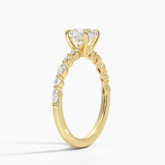 Delicate Versailles Lab Grown Cushion Diamond Engagement Ring