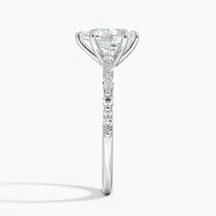 Delicate Versailles Lab Grown Pear Diamond Engagement Ring