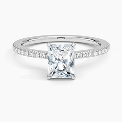 Demi Three-Quarter Coverage Lab Grown Radiant Diamond Engagement Ring