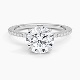 Demi Three-Quarter Coverage Lab Grown Round Diamond Engagement Ring