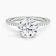 Demi Three-Quarter Coverage Lab Grown Round Diamond Engagement Ring