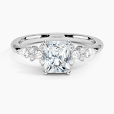 Rosette Lab Grown Radiant Diamond Engagement Ring