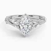 Begonia Vine Lab Grown Marquise Diamond Engagement Ring