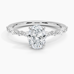 Delicate Versailles Lab Grown Oval Diamond Engagement Ring