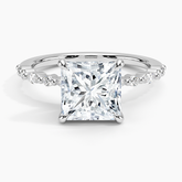 Delicate Versailles Lab Grown Princess Diamond Engagement Ring