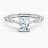 Delicate Versailles Lab Grown Radiant Diamond Engagement Ring