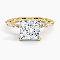 Delicate Versailles Lab Grown Princess Diamond Engagement Ring