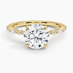 Delicate Versailles Lab Grown Round Diamond Engagement Ring