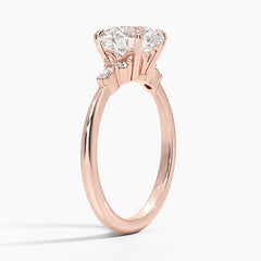 Nadia Lab Grown Round Diamond Engagement Ring