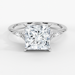 Nadia Lab Grown Princess Diamond Engagement Ring
