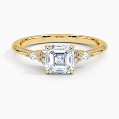 Nadia Lab Grown Asscher Diamond Engagement Ring