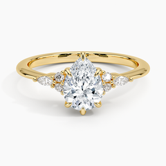 Nadia Lab Grown Pear Diamond Engagement Ring
